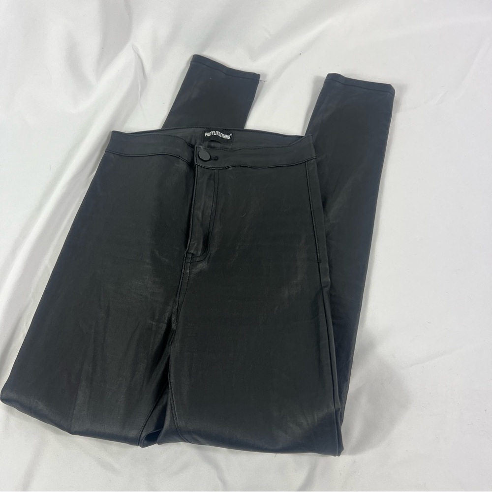Black Faux Leather Leggings